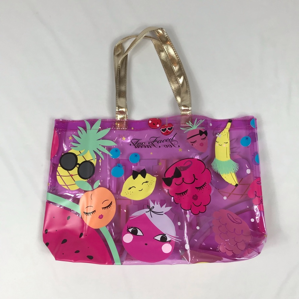 Too Faced Transparent Tote Bag BRAND NEW - Picture 1 of 4
